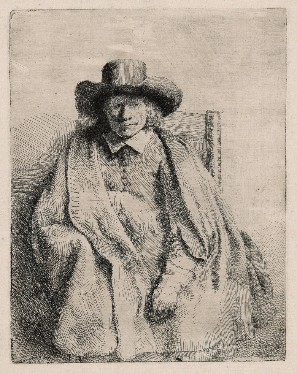 Clement de Jonghe, trycksakssäljare av Rembrandt van Rijn