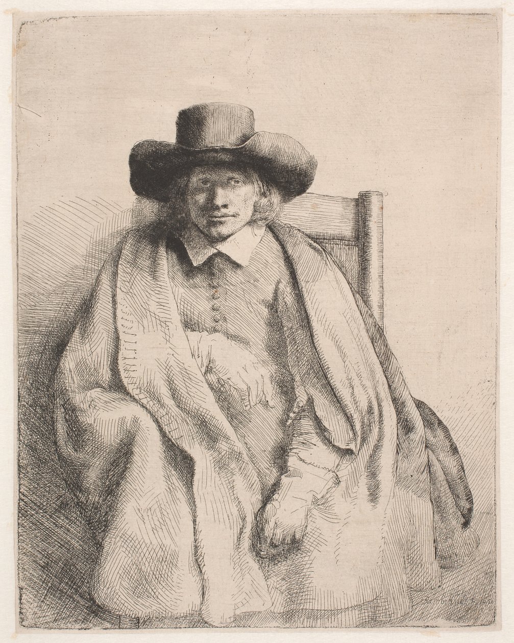 Clement de Jonghe, trycksakssäljare av Rembrandt van Rijn