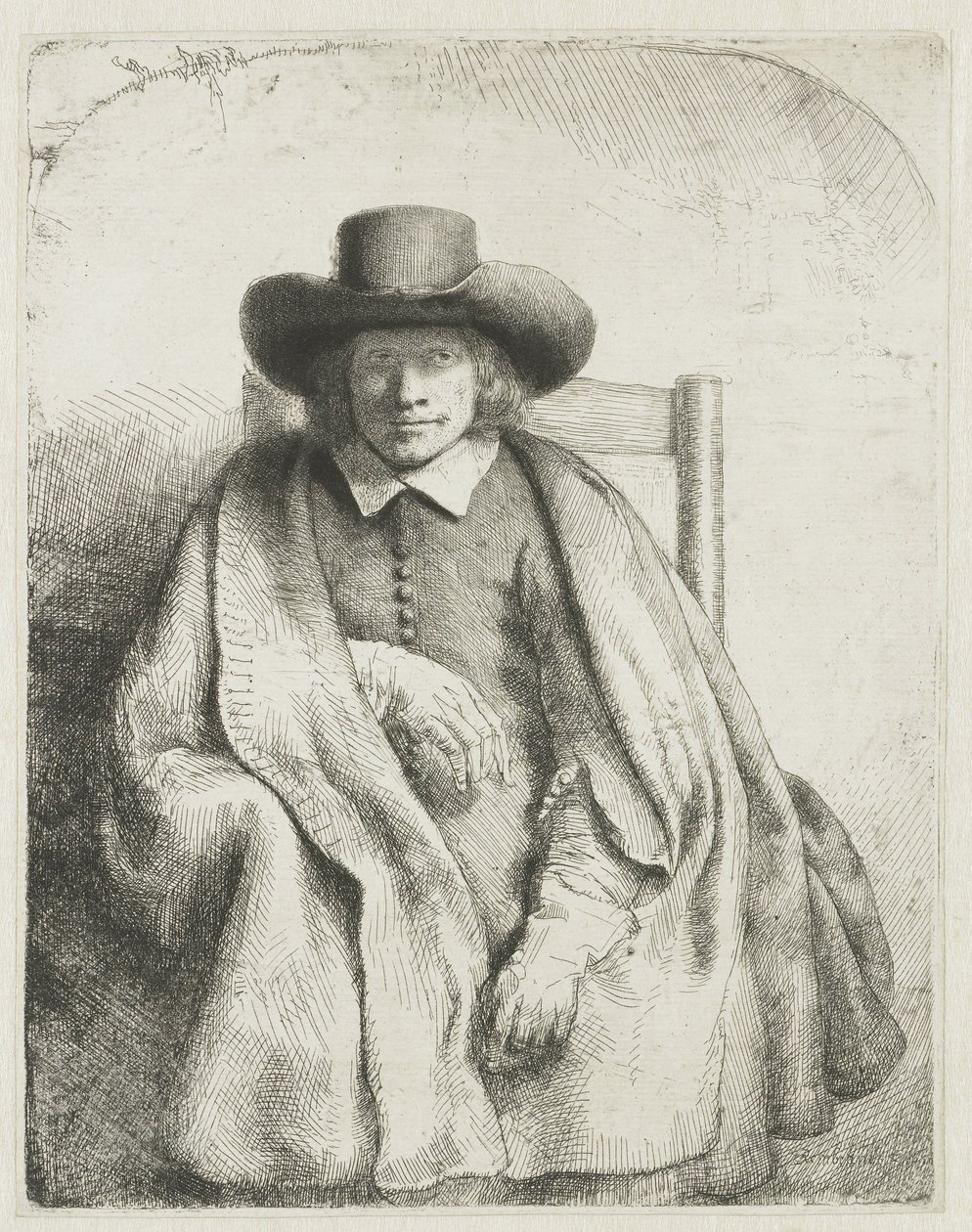 Clement de Jonghe, trycksakssäljare av Rembrandt van Rijn