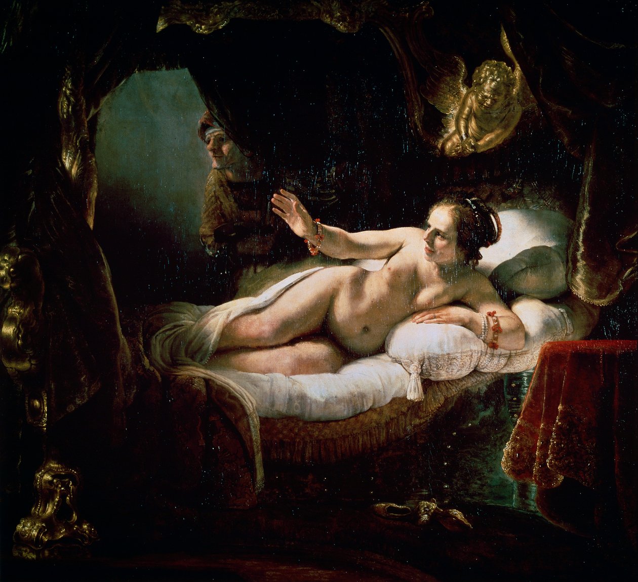 Danae, 1636. av Rembrandt van Rijn