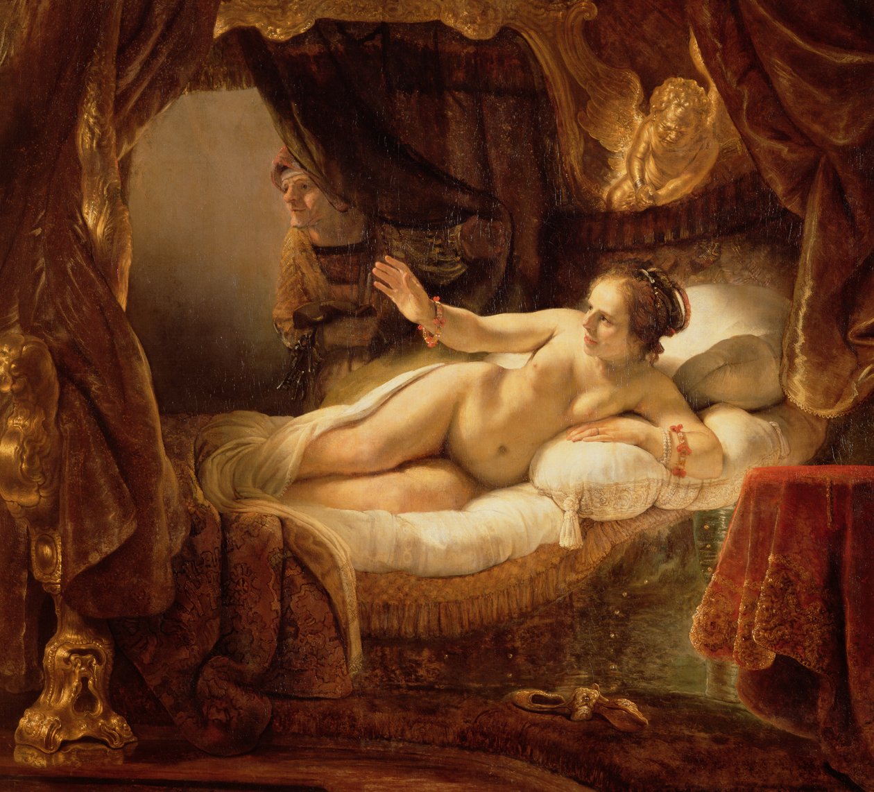 Danae, 1643 av Rembrandt van Rijn