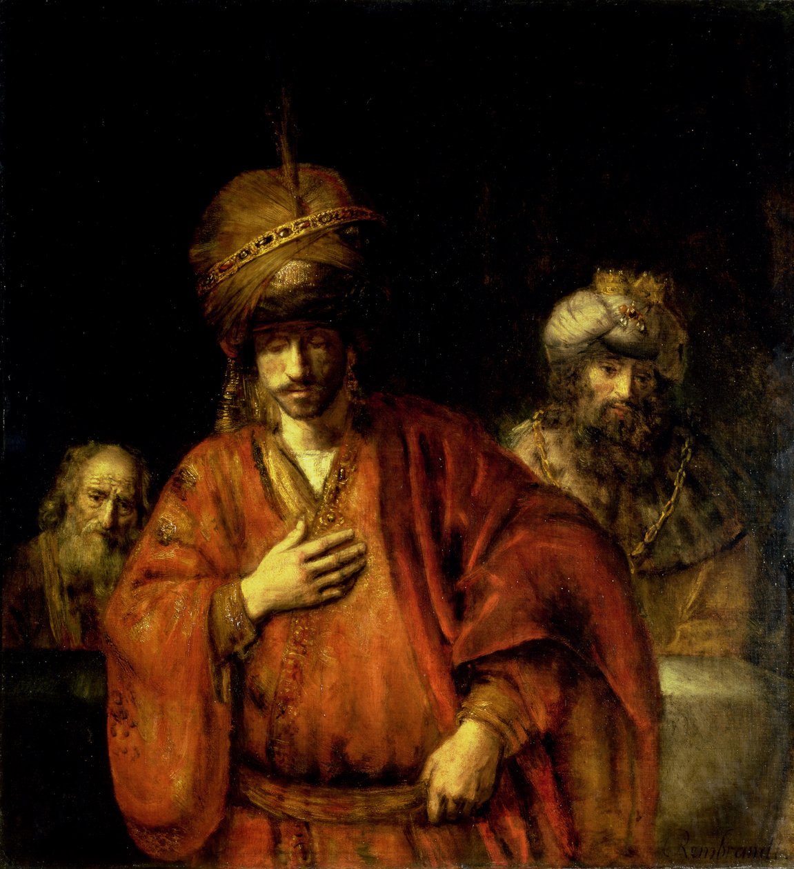 David och Uria av Rembrandt van Rijn