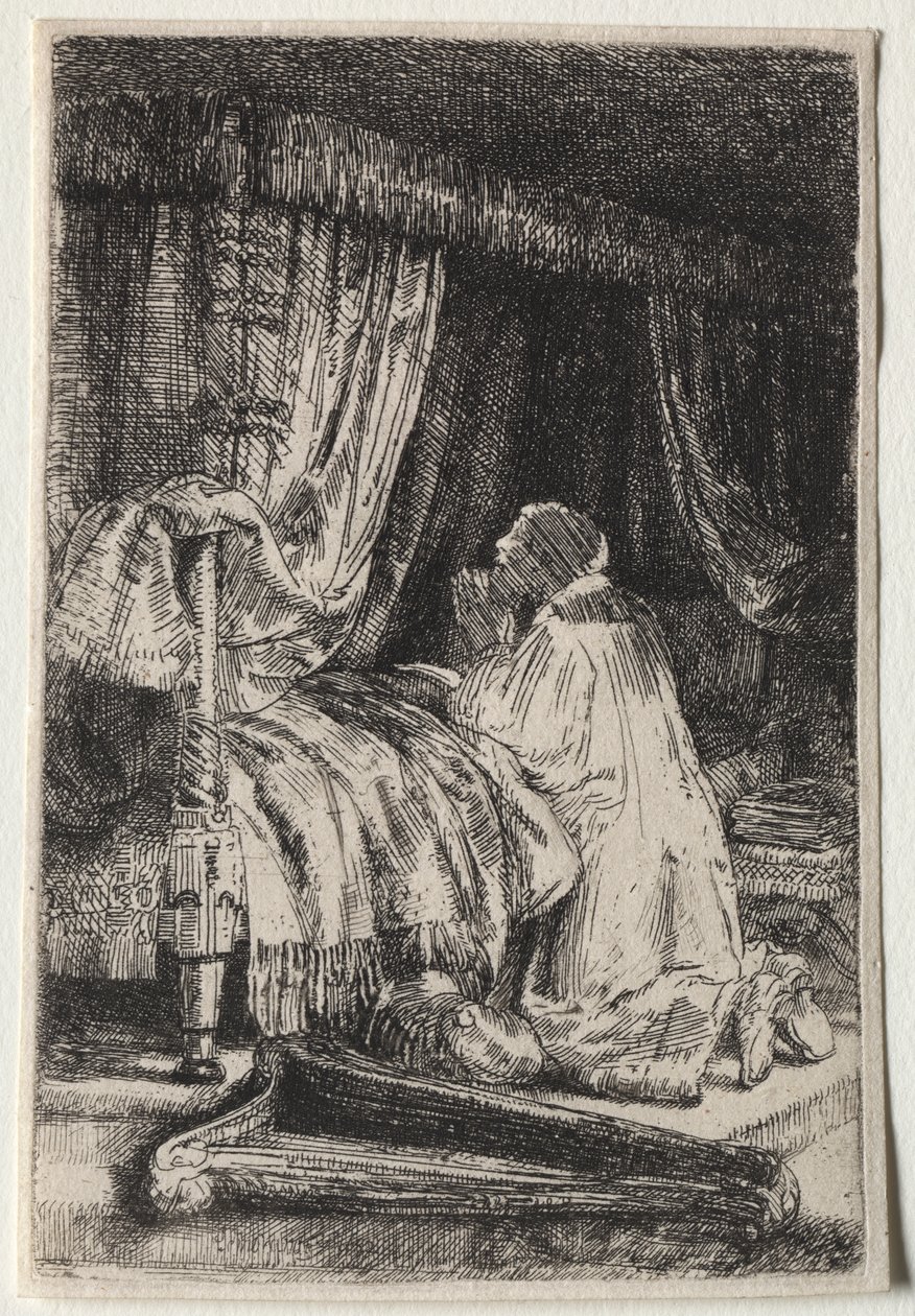 David i bön av Rembrandt van Rijn