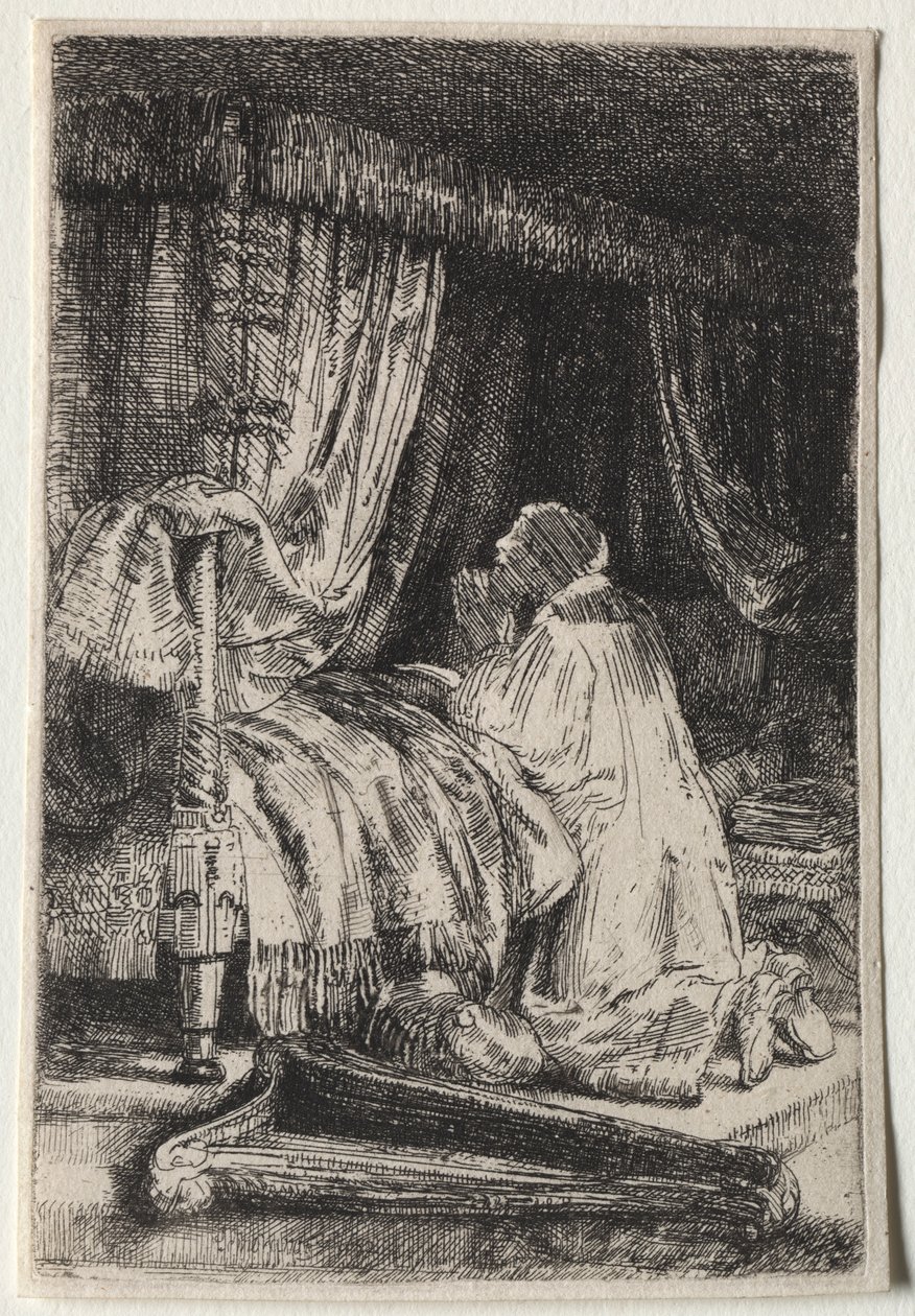David i bön, 1652. av Rembrandt van Rijn