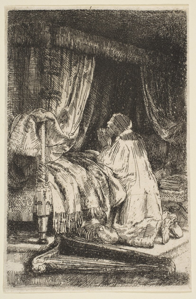 David i bön, 1652. av Rembrandt van Rijn