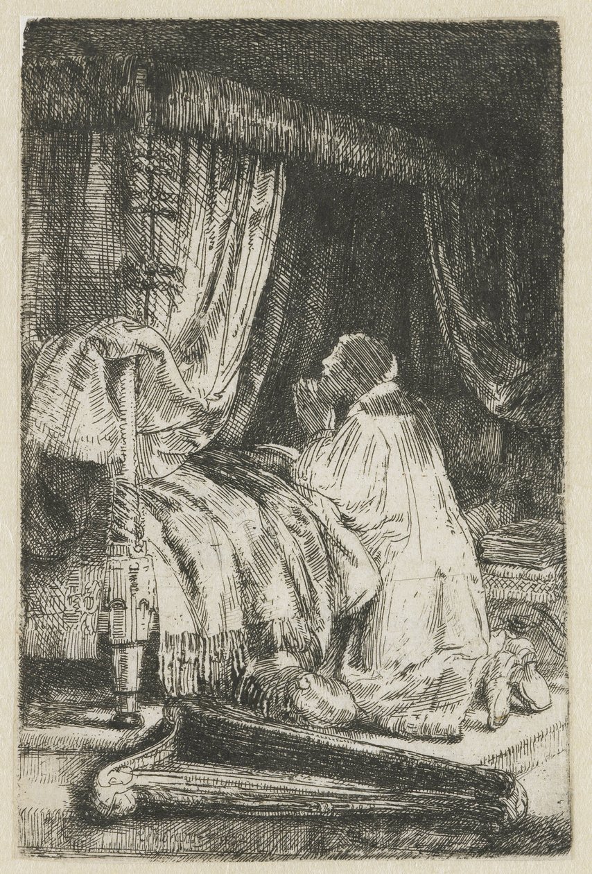 David i bön av Rembrandt van Rijn
