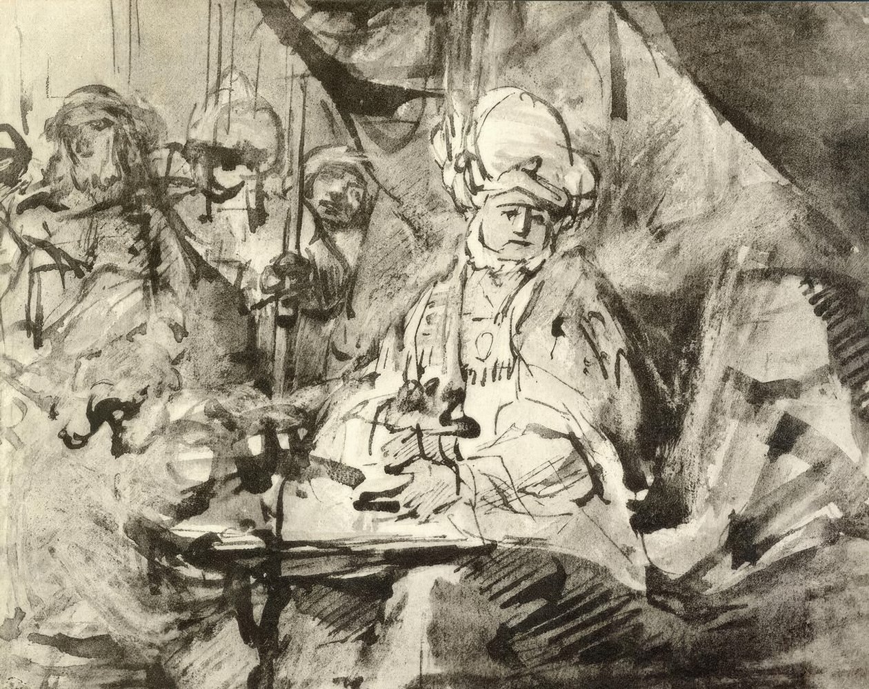 Pilatus handtvätt av Rembrandt van Rijn