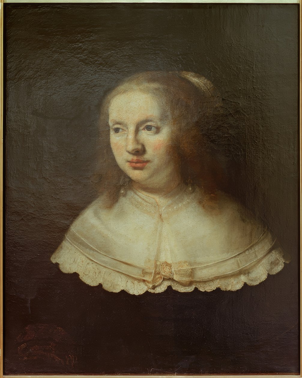 Porträtt av en kvinna av Rembrandt van Rijn