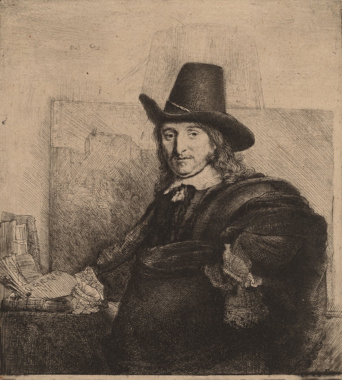 Jan Asselijn, c. 1647. av Rembrandt van Rijn