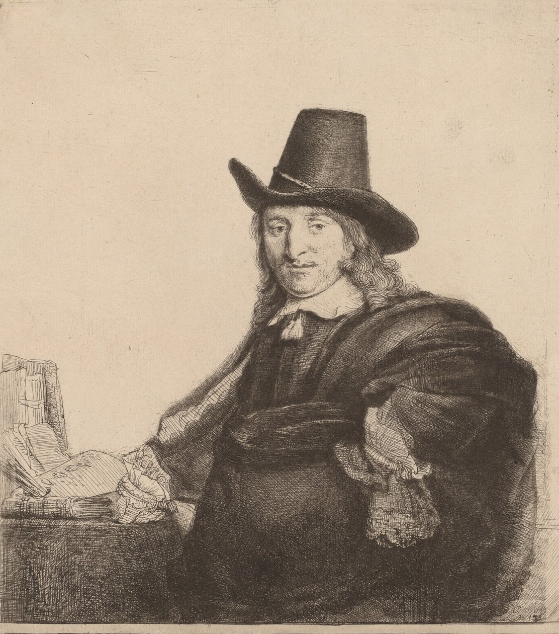 Jan Asselijn, c. 1647. av Rembrandt van Rijn