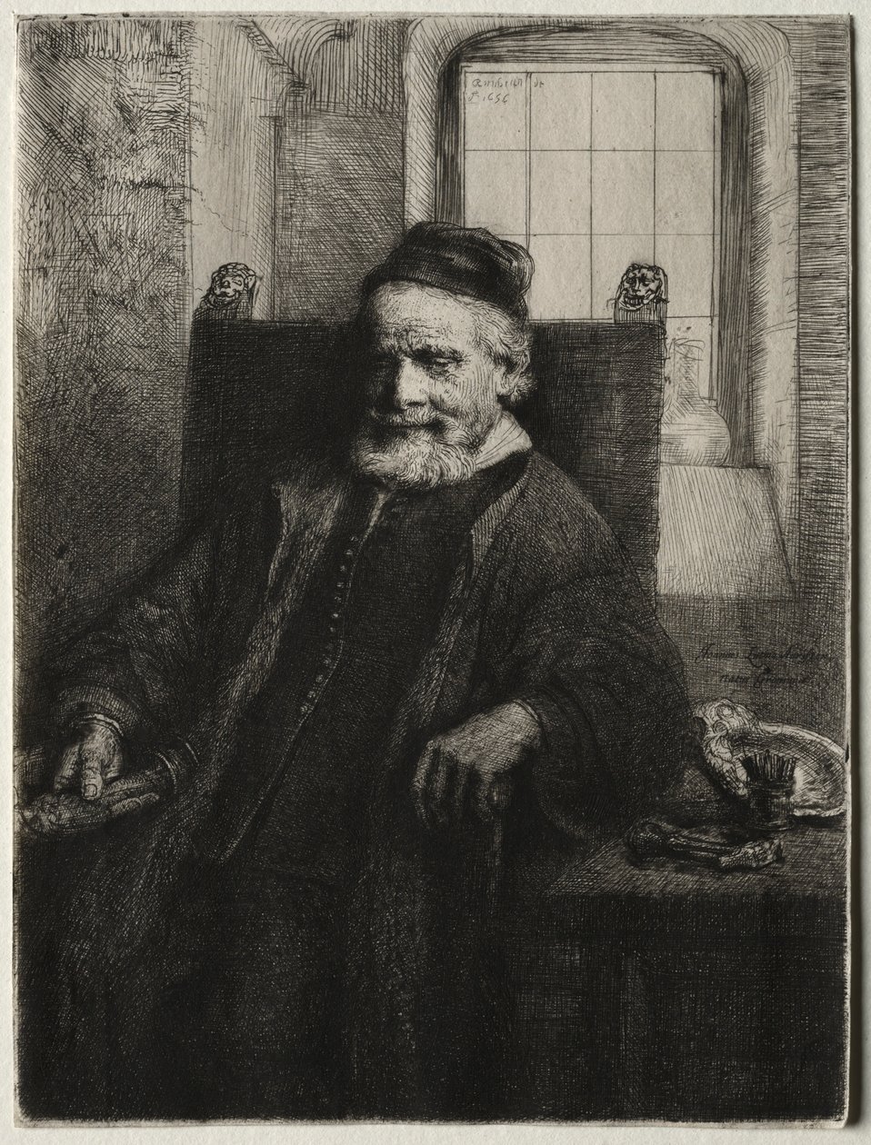 John Lutma, guldsmed, 1656. av Rembrandt van Rijn