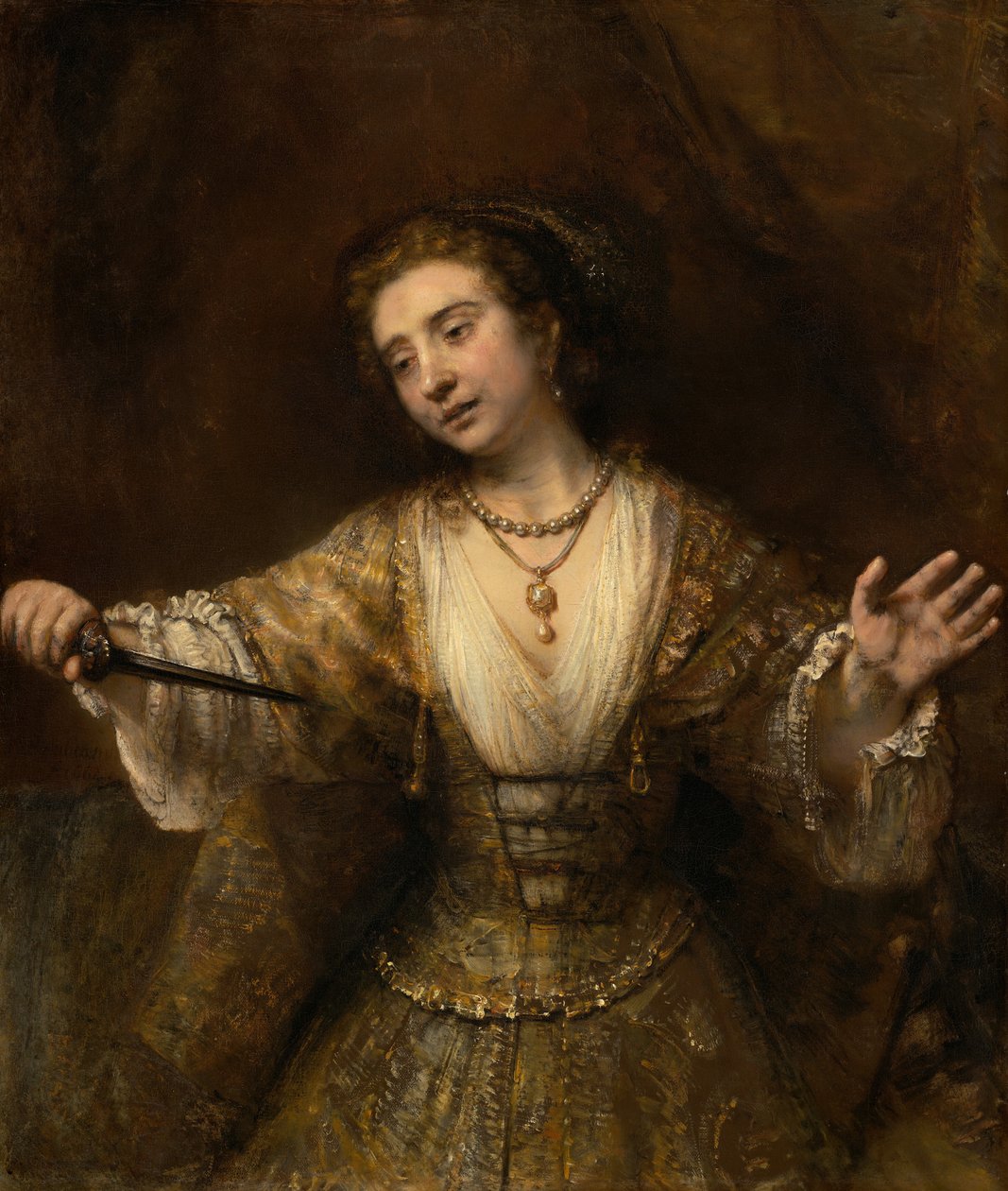 Lucretia, 1664. av Rembrandt van Rijn
