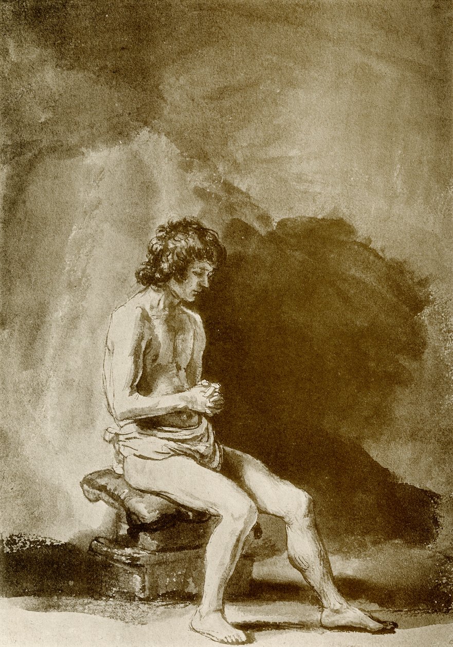 Naken man av Rembrandt van Rijn