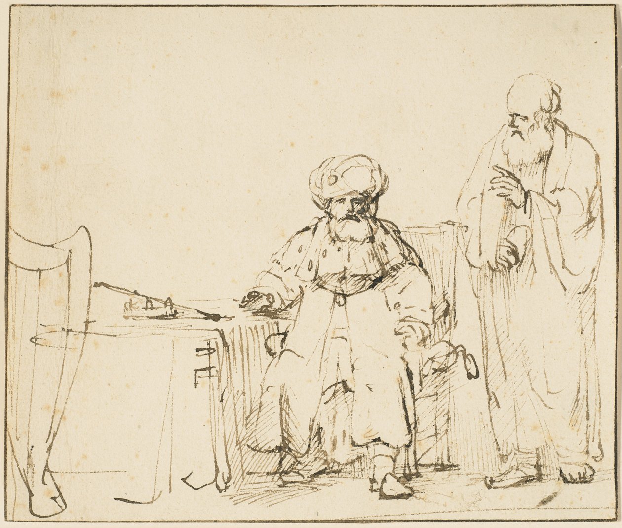 Nathan förmanar David, ca 1652-53 av Rembrandt van Rijn