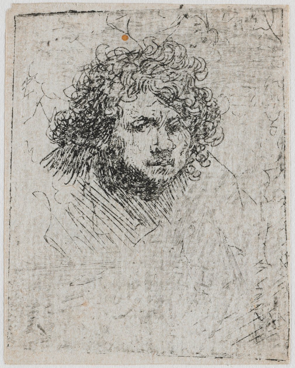 Självporträtt, ca 1626-1629. av Rembrandt van Rijn