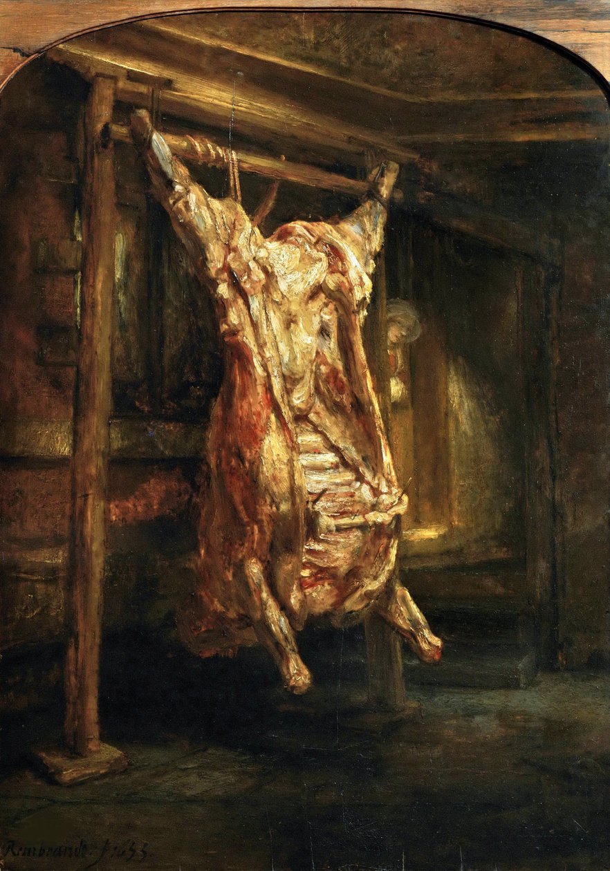 Slaktad oxe, 1655. av Rembrandt van Rijn