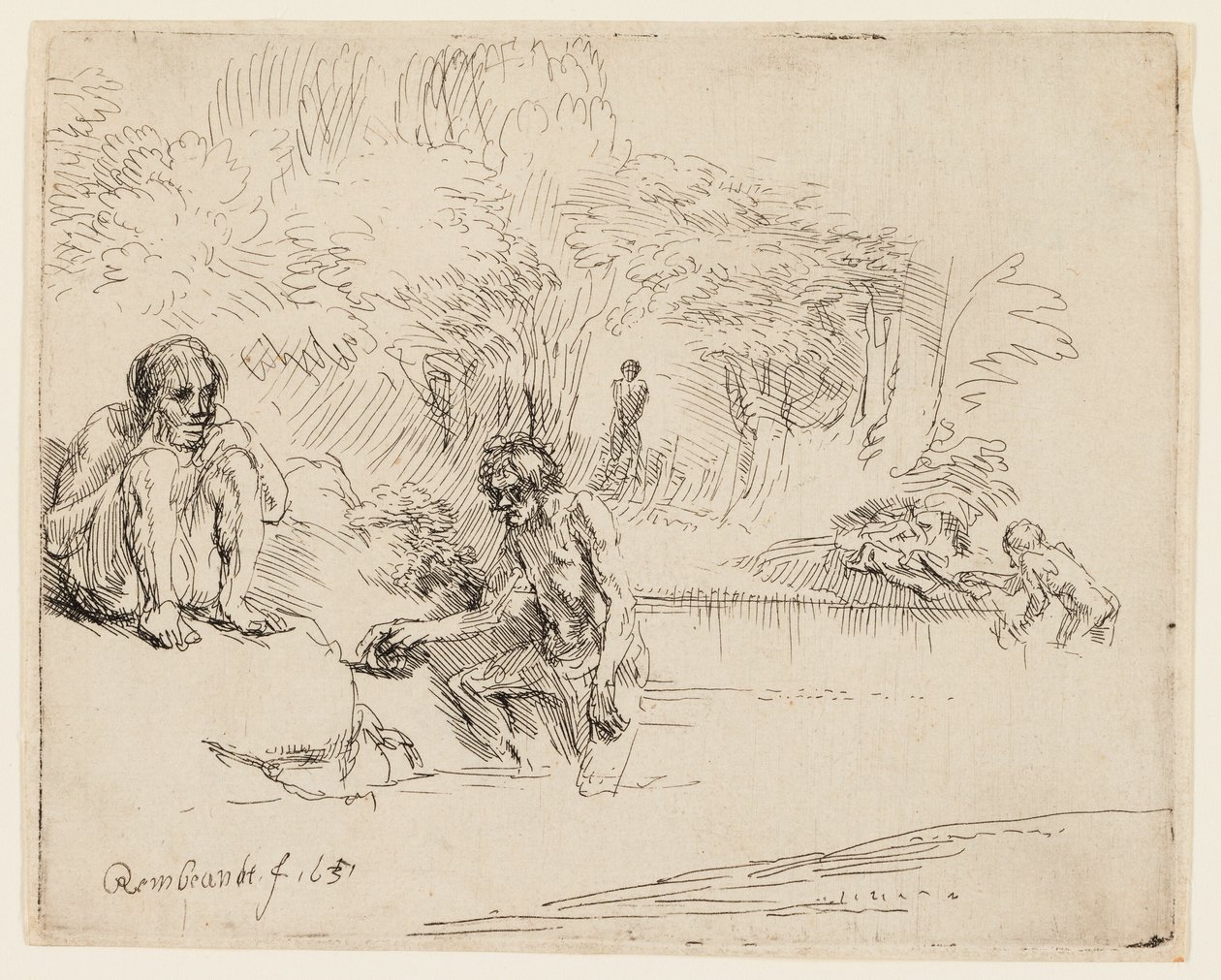 Badgästerna av Rembrandt van Rijn