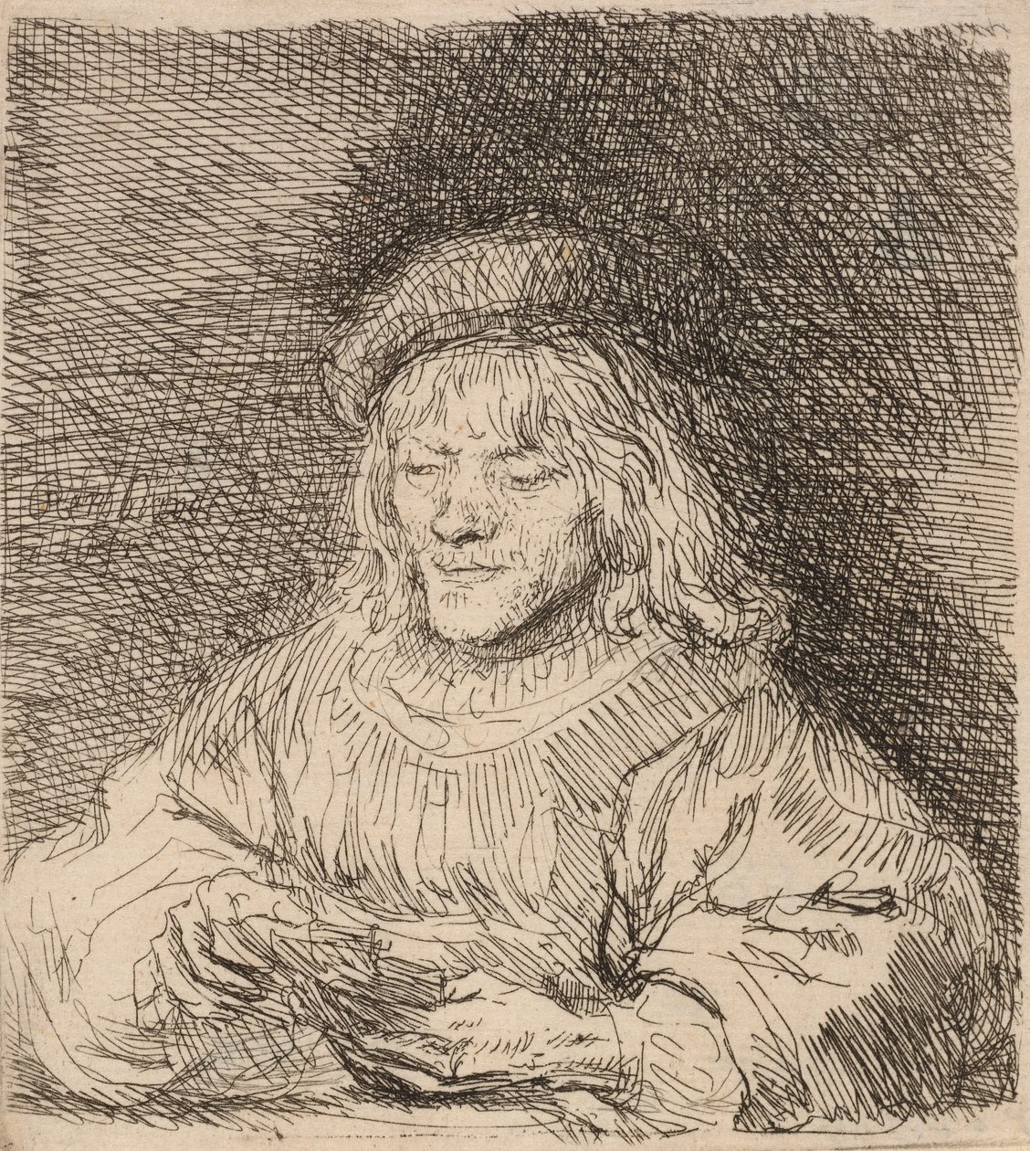 Kortspelaren, 1641. av Rembrandt van Rijn