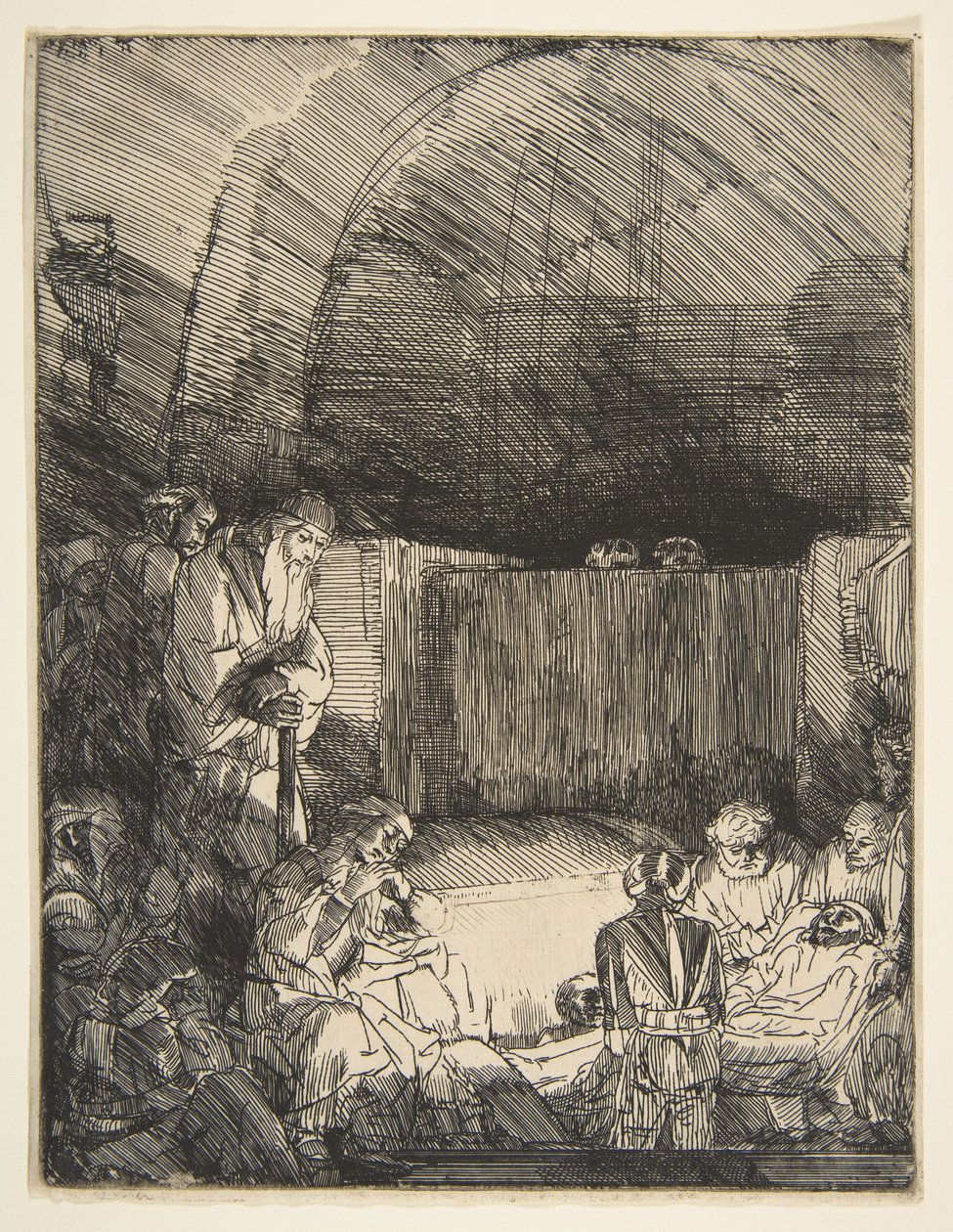 Gravläggningen, ca. 1654. av Rembrandt van Rijn