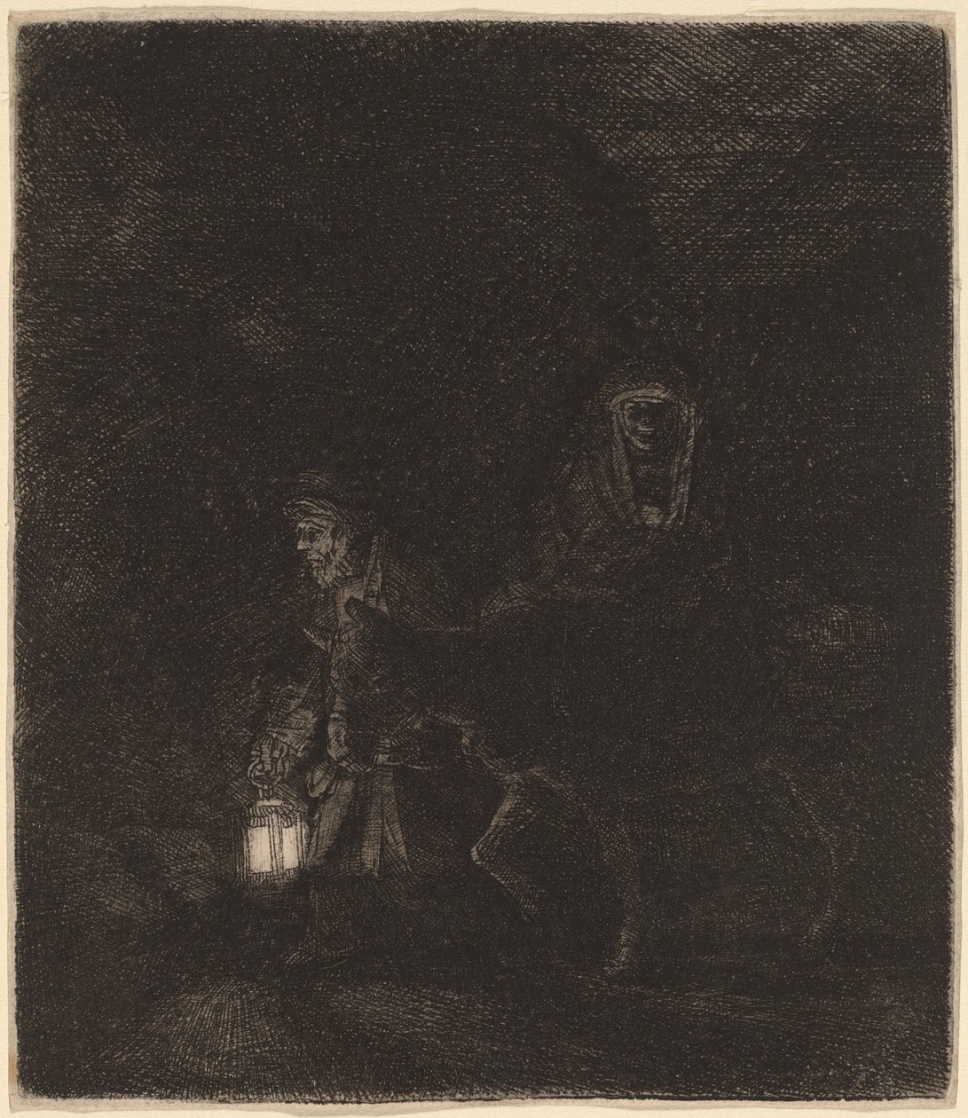Flygningen till Egypten av Rembrandt van Rijn