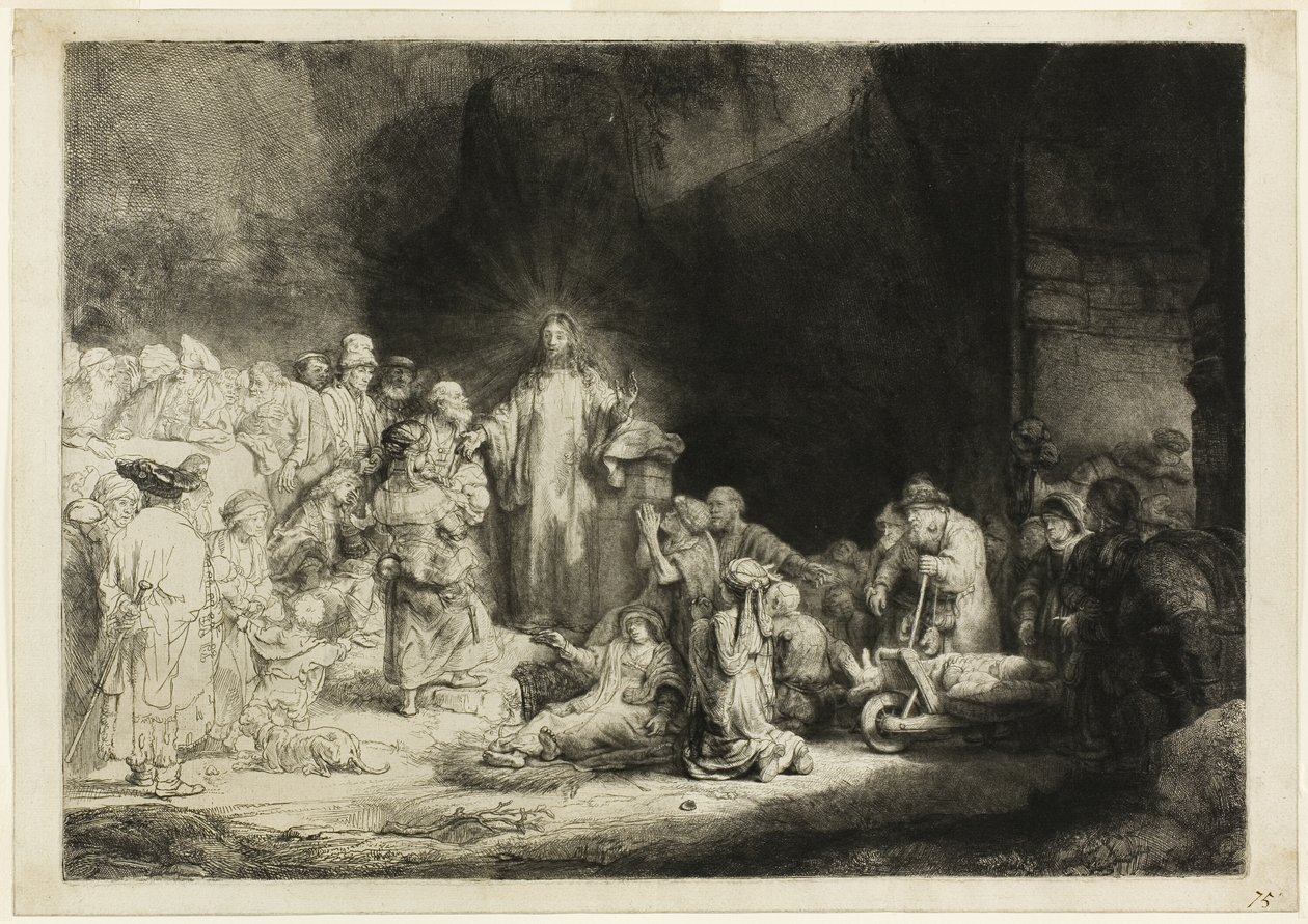De hundra gulden trycket av Rembrandt van Rijn