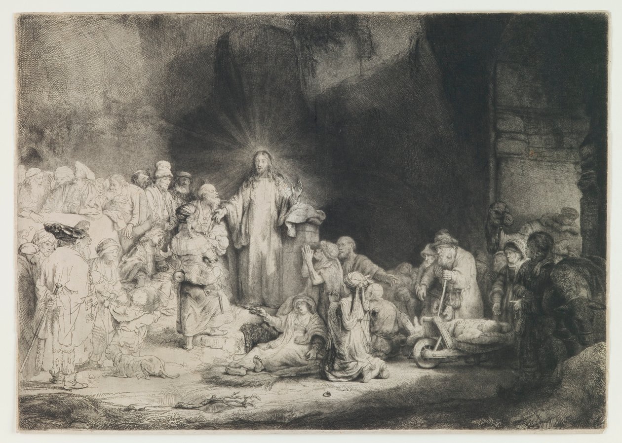 De hundra gulden trycket av Rembrandt van Rijn