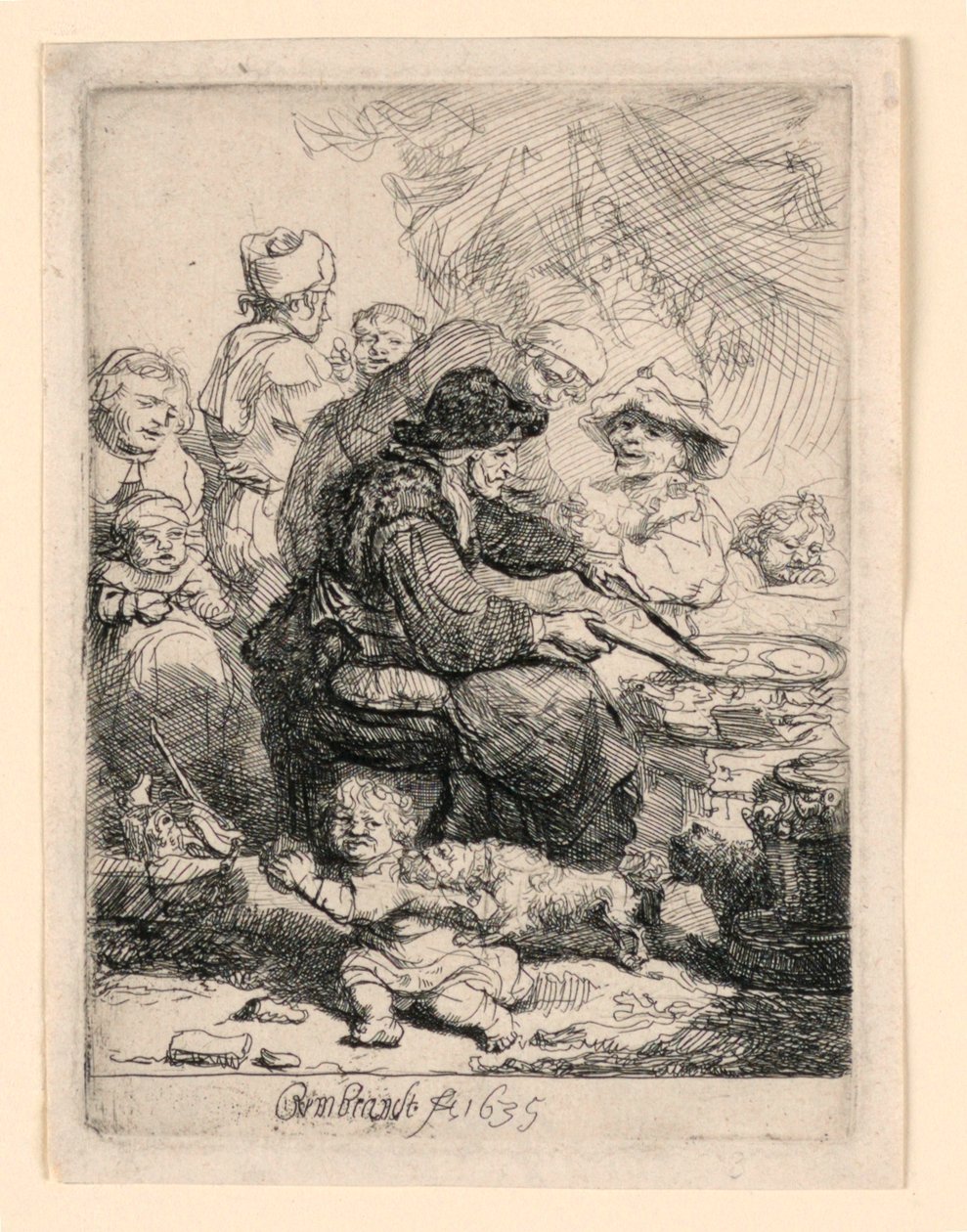 Pannkakskvinnan av Rembrandt van Rijn