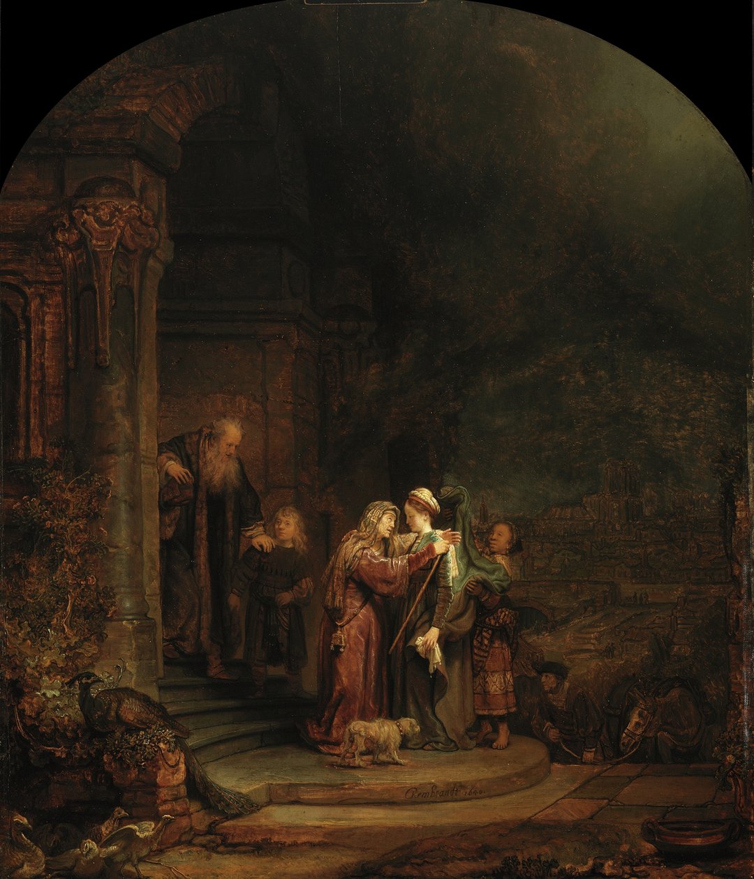 Visitationen, 1640 av Rembrandt van Rijn