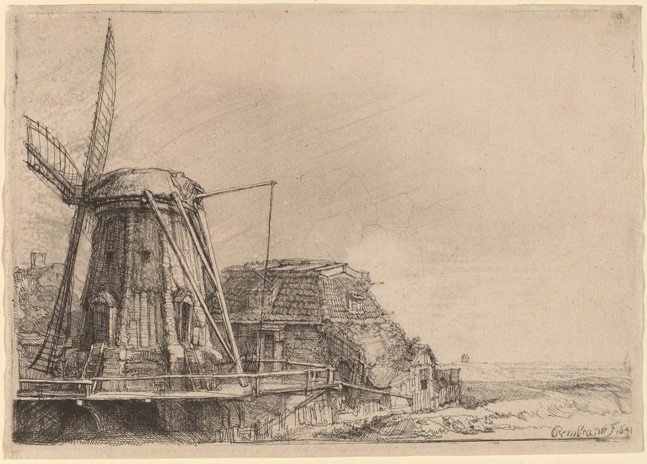 Väderkvarnen av Rembrandt van Rijn