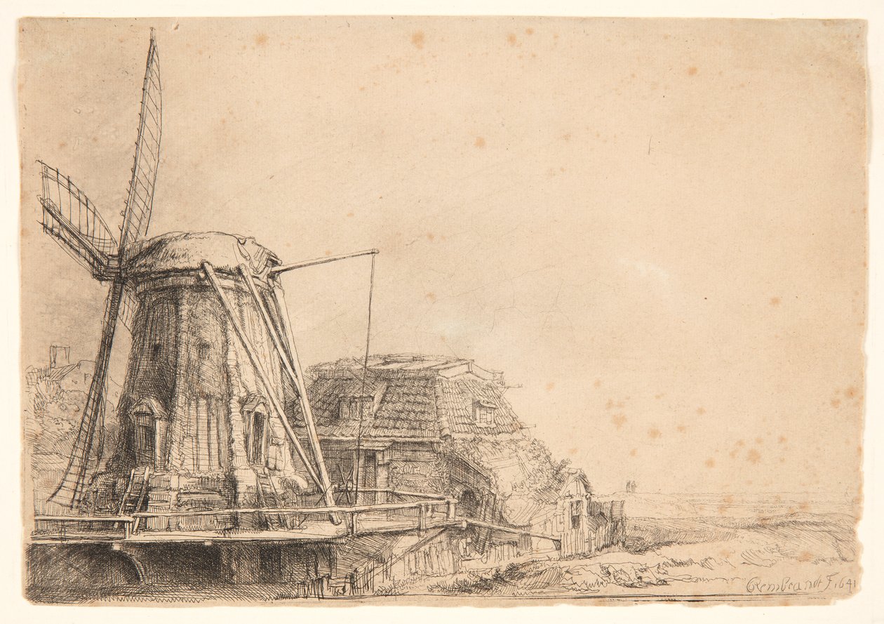 Väderkvarnen av Rembrandt van Rijn