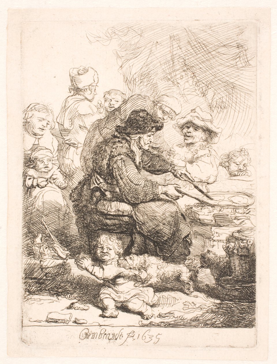 Pannkakskvinnan av Rembrandt van Rijn