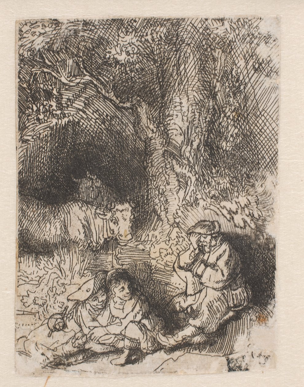 Den sovande herden av Rembrandt van Rijn