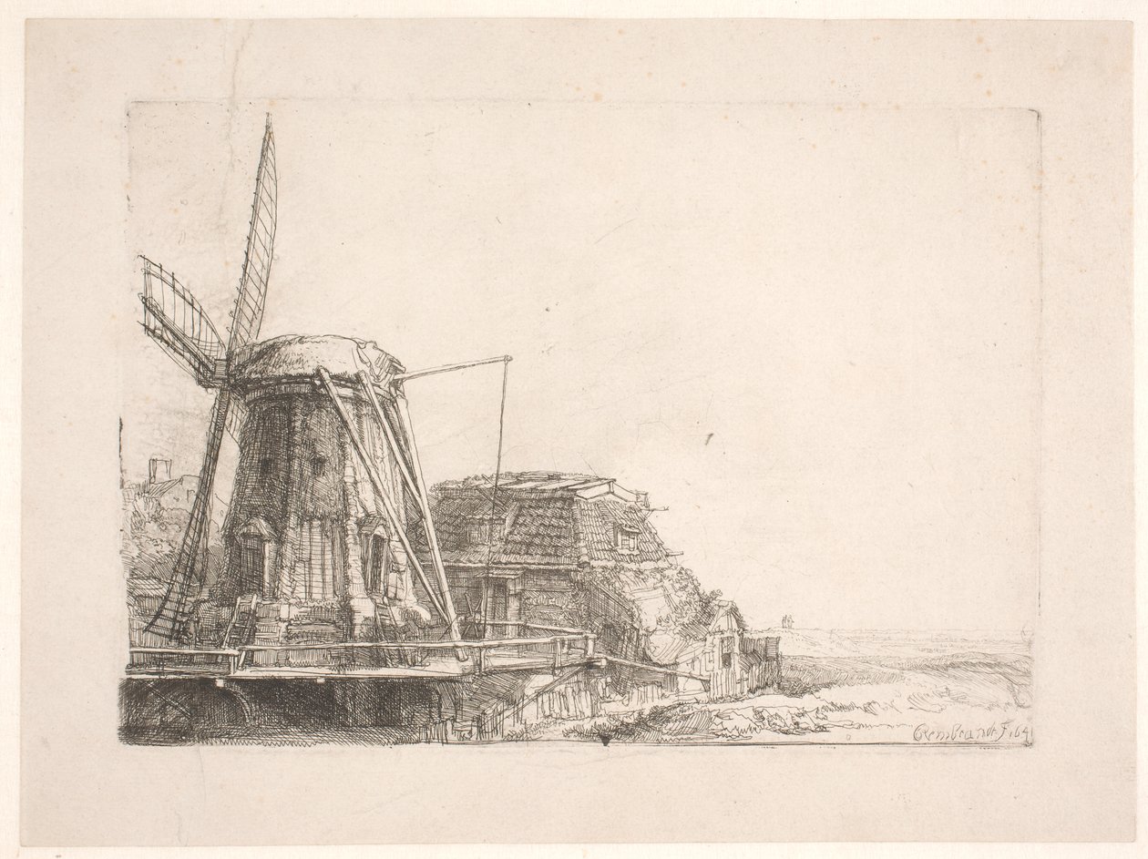 Väderkvarnen av Rembrandt van Rijn