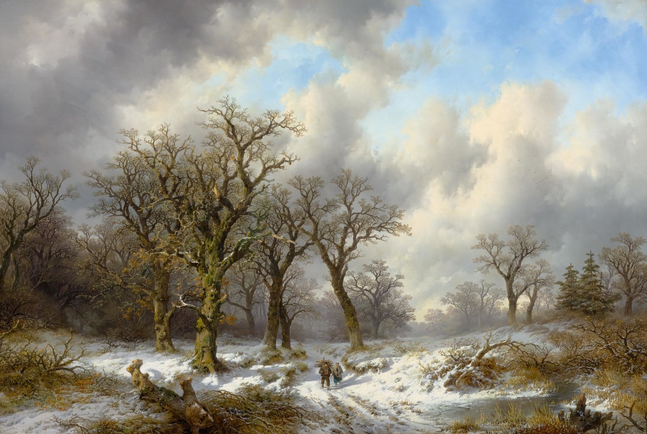 Winter landscape av Remigius Adrianus Haanen