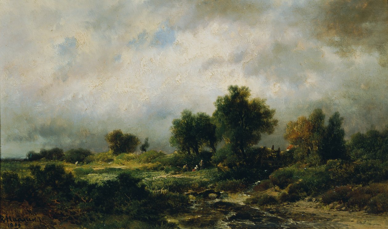 sommarlandskap av Remigius Adrianus van Haanen