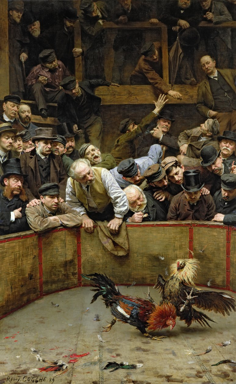 Tuppkampen, 1889 av Remy Cogghe