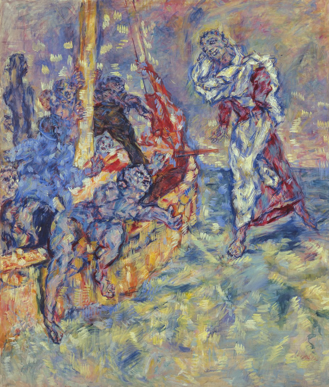 Jesus på Galileiska sjön, 1936 av Rene Morere