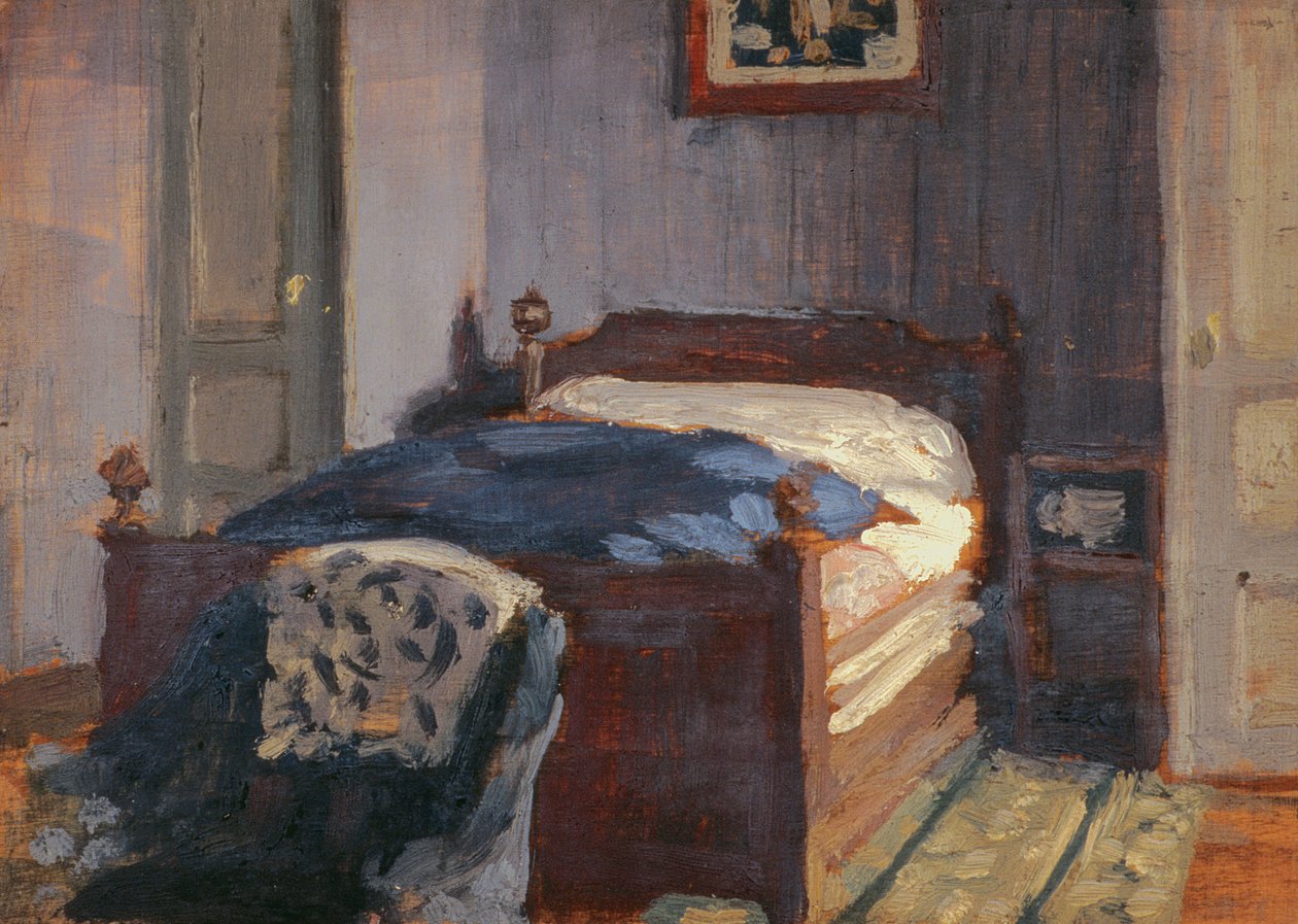 Min säng på Suaucourt av René François Xavier Prinet