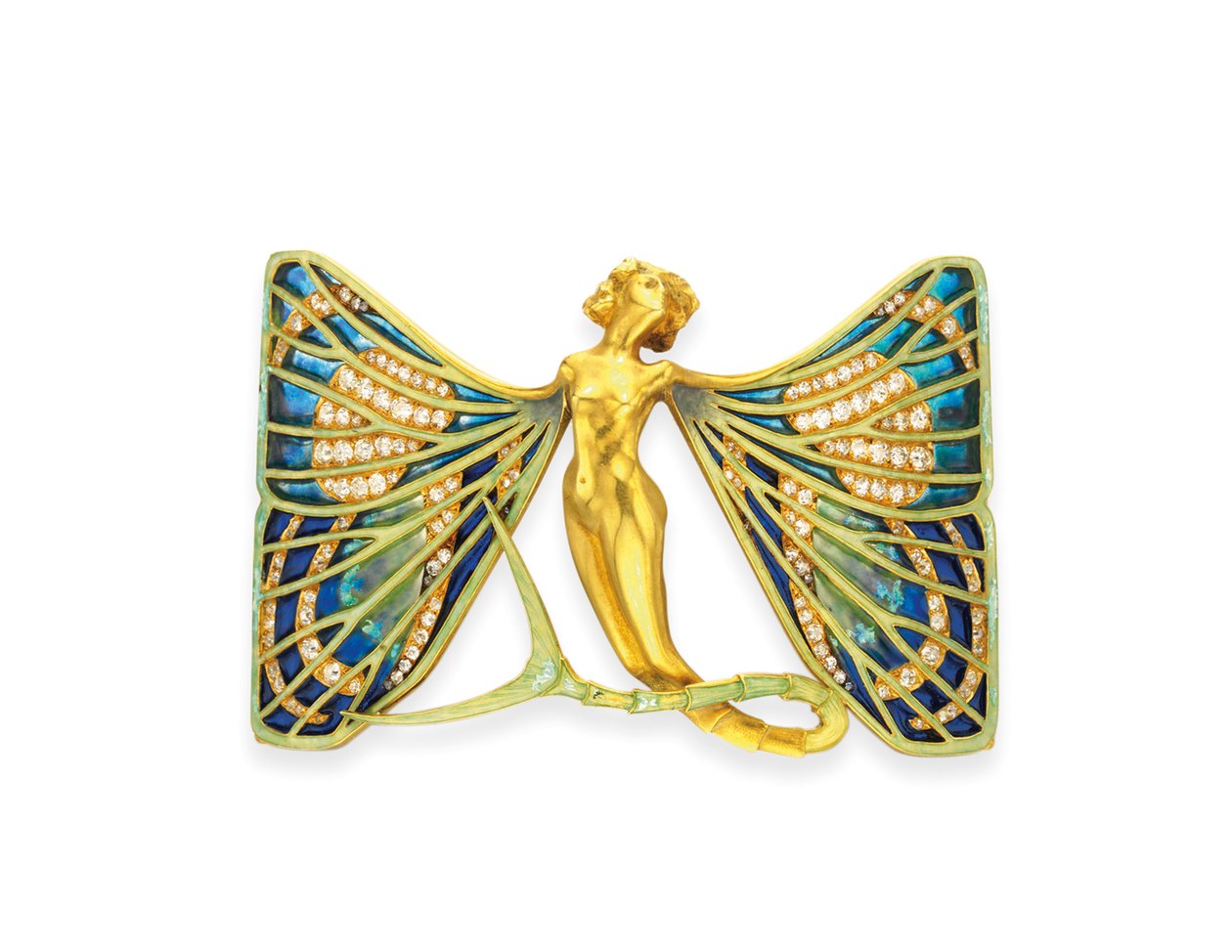 Art Nouveau "Sylph" hundhalsband, ca 1900 av Rene Jules Lalique