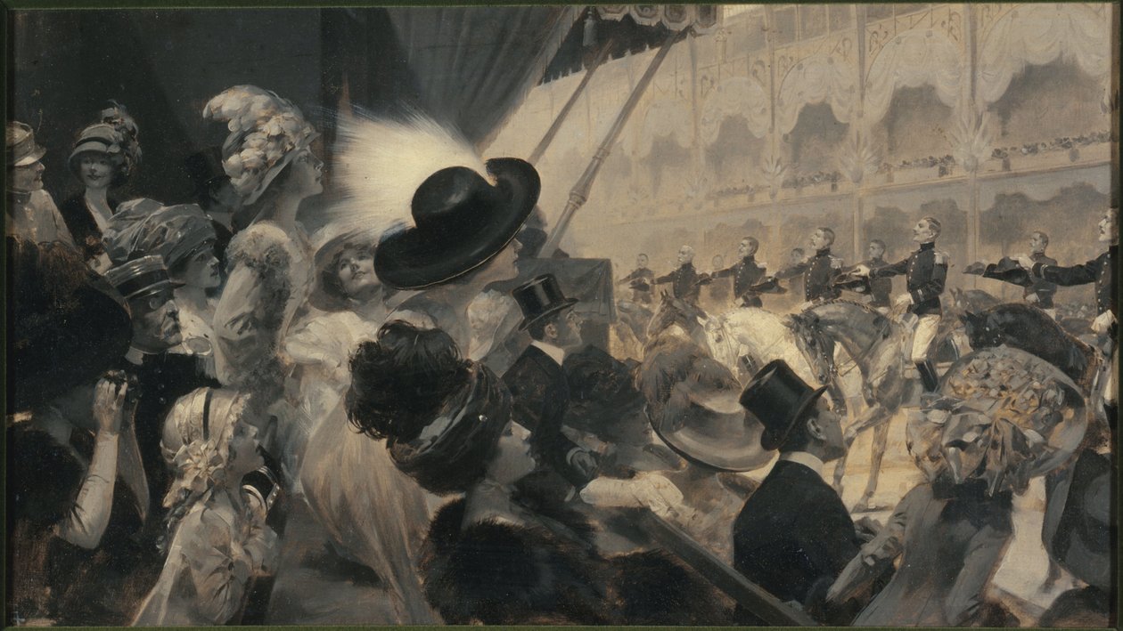 Karusell på Grand-Palais av Rene Lelong