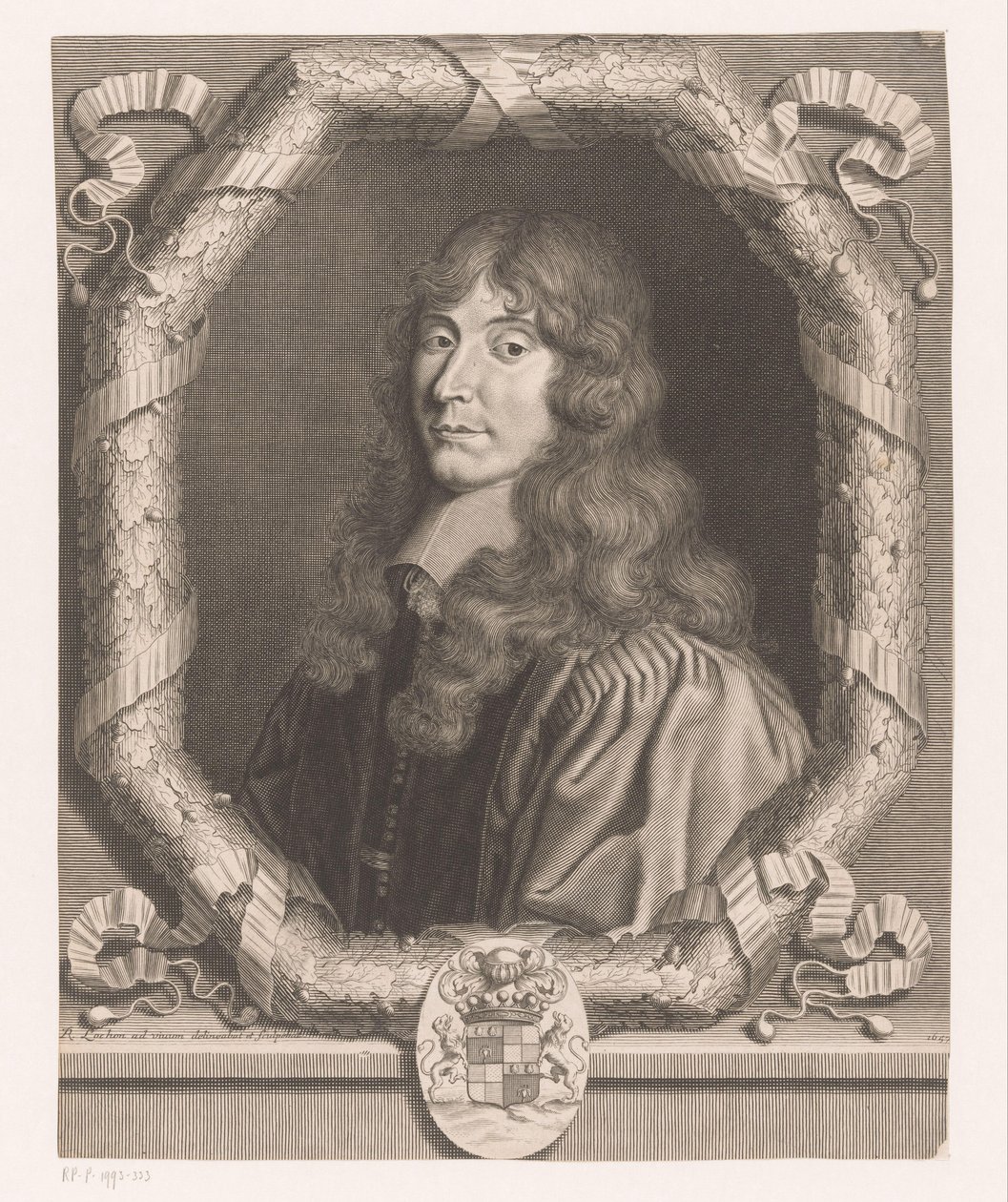 Porträtt av en okänd man av Rene Lochon