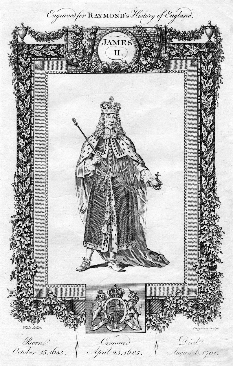 James II av England, 1700-talet. av Reynolds Grignion