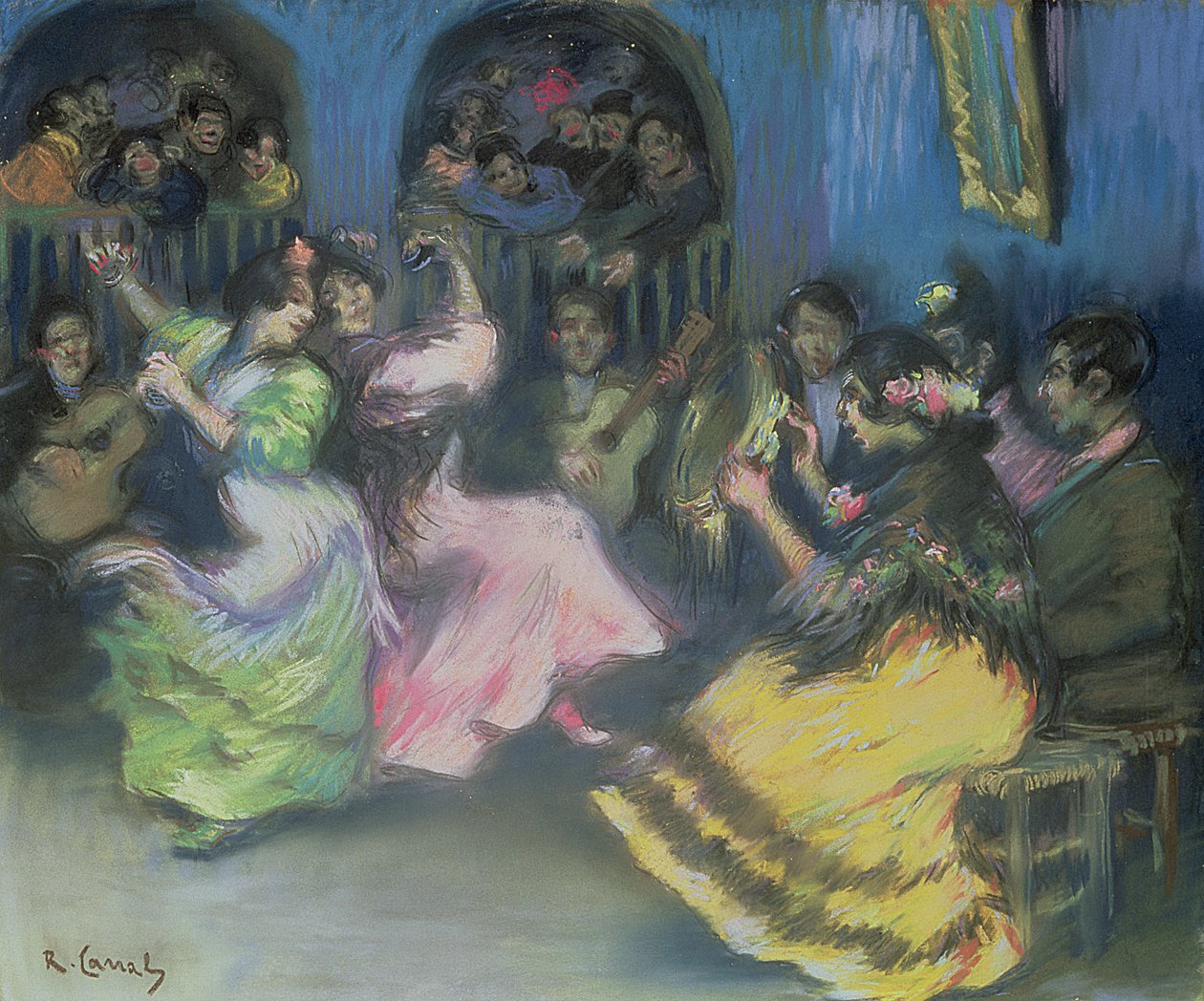 Spanska zigenaredansare, 1898 av Ricardo Canals y Llambi