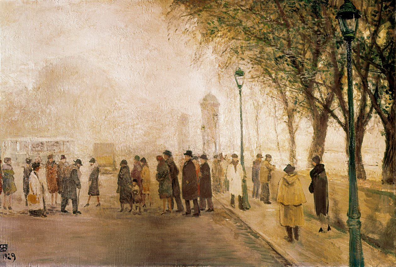 Le passage. (Olja på duk av Ricardo Baroja