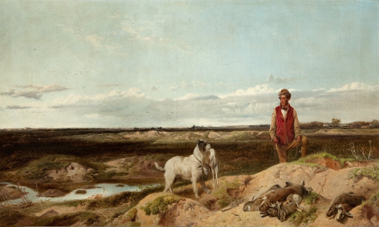 Ferreting, 1863 av Richard Ansdell