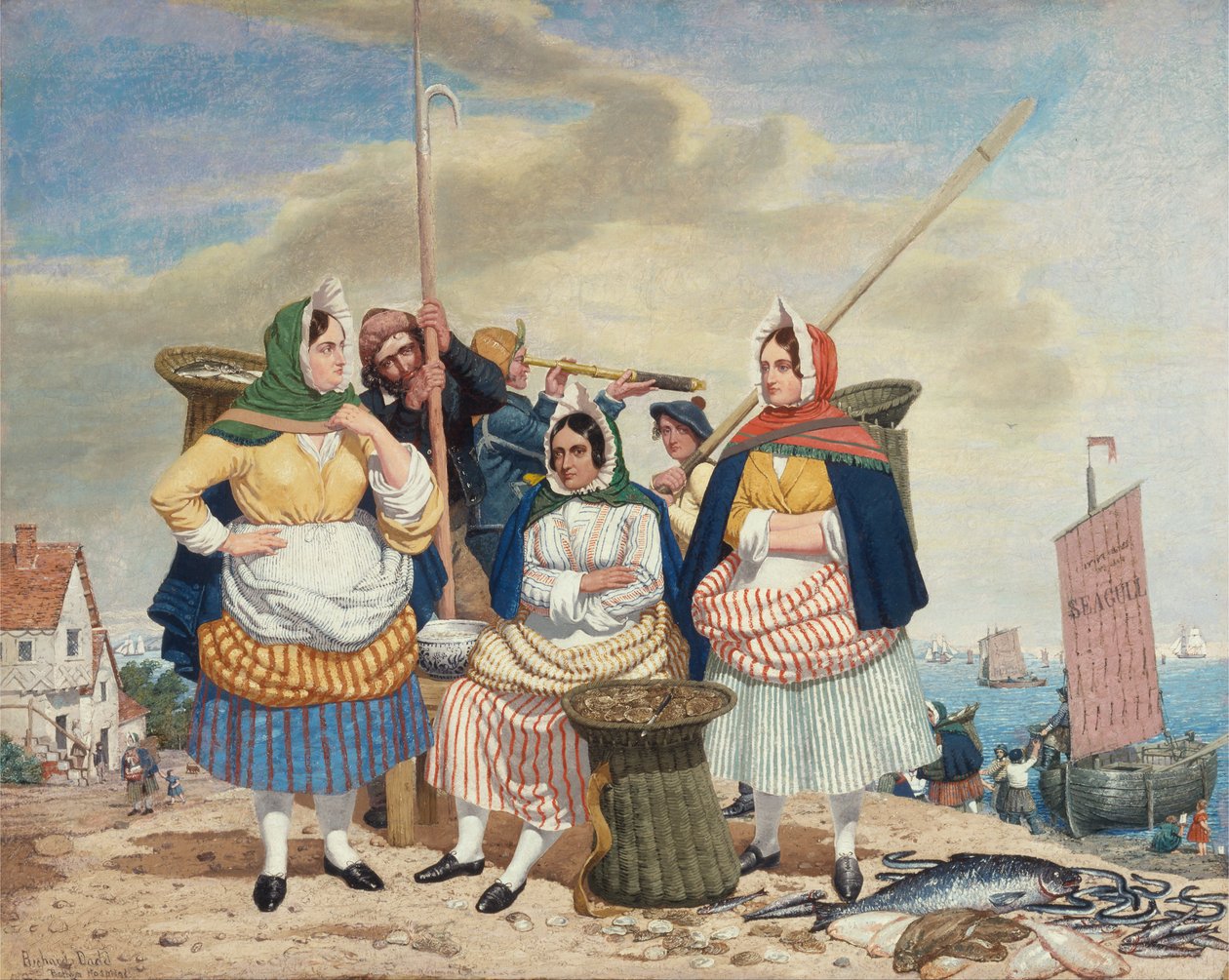Fiskmarknad vid havet av Richard Dadd