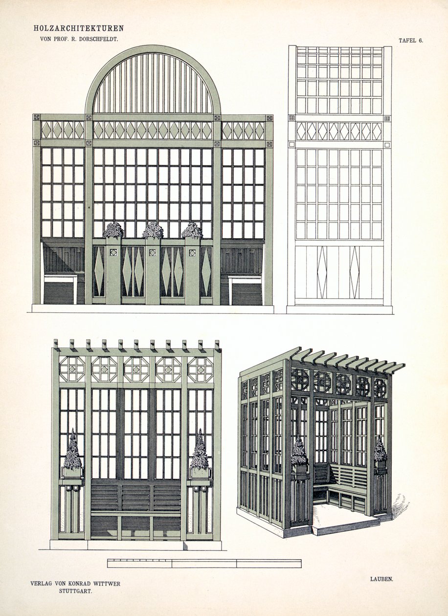 Arkitektur i trä, ca 1900 av Richard Dorschfeldt