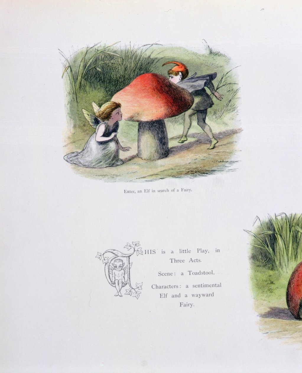 An Elf in Search of a Fairy, illustration från "In Fairyland: A Series of Pictures from the Elf-World" av William Allingham och Andrew Lang av Richard Doyle