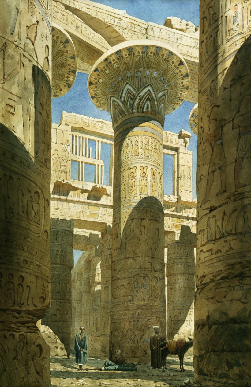 Karnak, ca 1866 av Richard Phene Spiers