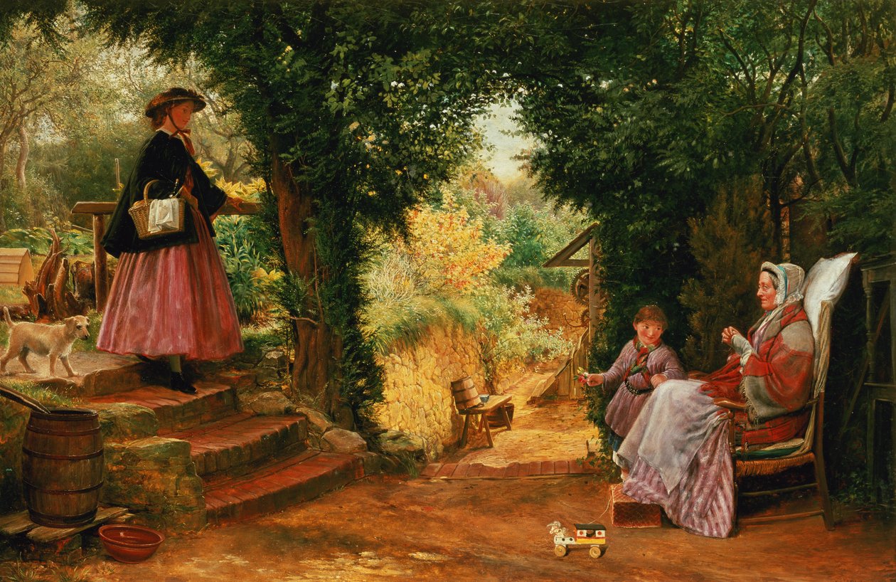 Young Lady Bountiful (olja) av Richard Redgrave